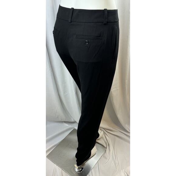 Ann Taylor LOFT Julie Fit Crepe Trousers Black  6 T Dark Academia Witchy  66-41 - Picture 4 of 15